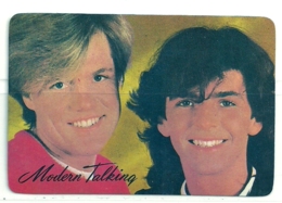 1987 Pocket Calendar Calandrier Calendario Portugal Musicos Musicians Musiciens Modern Talking - Grand Format : 1981-90