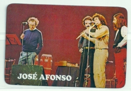 1988 Pocket Calendar Calandrier Calendario Portugal Musicos Musicians Musiciens José Afonso - Grand Format : 1981-90