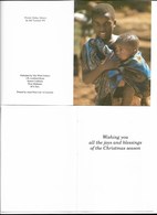 CP Photo En Carnet Malawi Dedza. Maternité Carte De Noël. Photo Père Blanc - Malawi