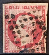 FRANCE 1853 - Canceled - YT 17Ab Carmin Rose - 80c - 1853-1860 Napoléon III