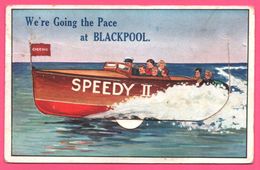 Cp Système 12 Vues - Leporello - Going The Place At Blackpool - Speedy II - Edit. E.T.W. DENNIS - NOVELTY - Multivues - Blackpool