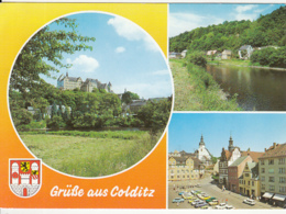 85682- COLDITZ- THE CASTLE, RIVER BANKS, SQUARE - Colditz