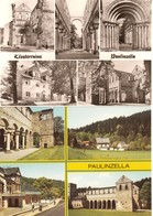 PAULINZELLA Bei Königssee Saalfeld 2 (ZWEI) Alte Geteilte AK " Die Klosterruine Paulinzella " - Rudolstadt