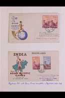 SPORT 1951-1996 Very Fine Collection Of India Stamps & Covers On Album Pages Featuring SPORT. Never Hinged Mint Stamps ( - Non Classificati