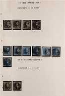 1849-1863 ATTRACTIVE USED COLLECTION  on Leaves, Includes 1849 10c (x4) & 20c (x7) Epaulettes, 1849-50 Medallions Wmk 'L - Altri & Non Classificati