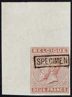 1883 2f Brown King Unissued Value IMPERF PROOF With "Specimen" Overprint, COB 2F (see Note After Michel 38), Never Hinge - Altri & Non Classificati