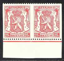 1936 25c Carmine State Arms IMPERF VERTICALLY HORIZONTAL PAIR (SG 732 Var, Michel 419 Var, COB 423 Var), Never Hinged Mi - Other & Unclassified