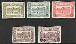PARCEL POST 1929-30 G.P.O. Brussels Complete Set, Plus 1933 4f On 6f Purple Surcharge (Michel 3/7, SG B526/29 & B645, CO - Other & Unclassified