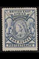 1897 1r. Grey-blue, SG 92, Fine Mint. For More Images, Please Visit Http://www.sandafayre.com/itemdetails.aspx?s=649111 - British East Africa