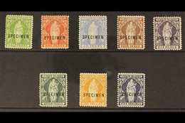 1899 Virgin Set Complete Overprinted "Specimen", SG 43s / 50s, Very Fine Mint. (8 Stamps) For More Images, Please Visit  - British Virgin Islands