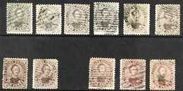 1859 10c "Prince Albert" Used Range, Various Shades, Cat Circa £900. (11 Stamps) For More Images, Please Visit Http://ww - Other & Unclassified