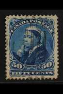 1893 50c Blue Widow RE-ENTRY Position 6, Unitrade 47i, Very Fine Used With Light Cancel, Very Fine Centring, Fresh & Att - Altri & Non Classificati