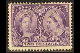 1897 $2 Deep Violet "Jubilee", SG 137, Unitrade 62, Fine Mint  For More Images, Please Visit Http://www.sandafayre.com/i - Other & Unclassified