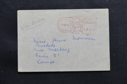 BRÉSIL - Affranchissement Mécanique Sur Enveloppe En 1961 Pour Paris - L 55484 - Cartas