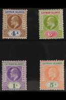 1907 KEVII MCA Wmk Definitive Set, SG 13/16, Very Fine Mint (4 Stamps) For More Images, Please Visit Http://www.sandafay - Cayman (Isole)