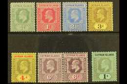 1907-09 MCA Wmk Set Inc Both 6d Shades To 1s, SG 25/31, Fine Mint (8 Stamps) For More Images, Please Visit Http://www.sa - Cayman Islands