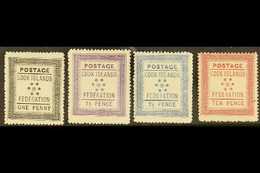 1892 (April) White Paper 1d, 1½d And 2½d Fine Mint, Toned Paper 10d Mint With Small Mark At Right, SG 1/4. (4 Stamps) Fo - Cook