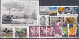 +G2334. Iceland 1987. Full Year Set. MNH(**) - Full Years