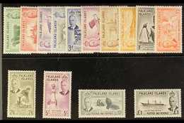 1952 KGVI Definitives Complete Set, SG 172/85, Very Fine Never Hinged Mint. (14 Stamps) For More Images, Please Visit Ht - Falkland