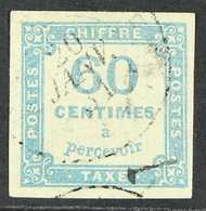 POSTAGE DUES 1871 - 8 60c Blue, Yv 9, Superb Used. For More Images, Please Visit Http://www.sandafayre.com/itemdetails.a - Altri & Non Classificati