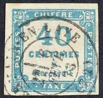 POSTAGE DUES 1871 - 78 40c Blue, Yv 7, Superb Cds Used. For More Images, Please Visit Http://www.sandafayre.com/itemdeta - Other & Unclassified