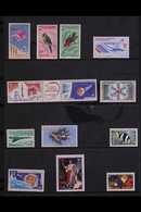 NEW CALEDONIA AIR POST ISSUES 1965-1984 Never Hinged Mint, All Different Collection On Stock Pages, Includes 1965 40f IT - Other & Unclassified