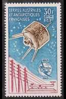 TAAF 1965 30f Air ITU Centenary (Yvert 9, SG 39), Superb Never Hinged Mint, Very Fresh. For More Images, Please Visit Ht - Autres & Non Classés