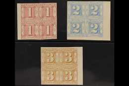 THURN & TAXIS NORTHERN DISTRICT 1862-64 1sgr Pale Rose, 2sgr Pale Blue & 3sgr Bistre, Michel 29/31, Mint Marginal/corner - Other & Unclassified