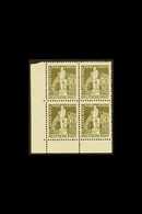 1949 50pf Brown-olive Universal Postal Union (Michel 38, SG B57), Fine Mint (two Stamps Are Never Hinged) Lower Left Cor - Other & Unclassified