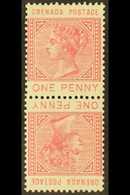 1883 1d Carmine, Tete-beche Pair, SG 31a, Fine Mint, Scarce. For More Images, Please Visit Http://www.sandafayre.com/ite - Grenade (...-1974)