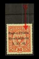 VENEZIA GIULIA 1918 80h Red Brown Overprinted, Variety 'Italla', Sass 13m, Very Fine Mint. Cat €180 (£150) For More Imag - Unclassified