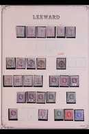 1891 - 1953 LOVELY MINT ONLY COLLECTION Fresh And Attractive Mint Collection In Mounts On Printed Pages With Many Comple - Leeward  Islands