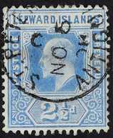 1907-11 2½d Bright Blue, Wide "A" Variety, SG 40a, Fine St Peters Antigua  1908 Cds, And Must Be Rare From This Office.  - Leeward  Islands