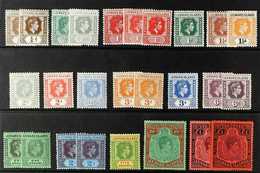 1938-51 King George VI Complete Definitive Set, SG 95/114c, Plus Many Of The Additional Listed Perf, Shade Or Paper Vari - Leeward  Islands