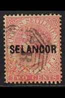 SELANGOR 1883 2c Pale Rose, SG 22 "N Wide", Fine Used. For More Images, Please Visit Http://www.sandafayre.com/itemdetai - Other & Unclassified