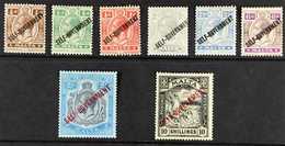 1922 "Self - Government" Ovpt Set Complete, Wmk Script CA, SG 114/121, Fine Mint. (8 Stamps) For More Images, Please Vis - Malta (...-1964)