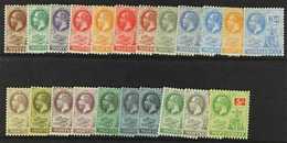 1922-29 Script Watermark Set Complete, SG 63/83, Plus 2½d Deep Bright Blue Shade, Fine Mint. (22 Stamps) For More Images - Montserrat