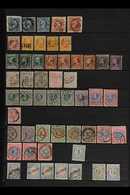 1852-1913 FINE USED SELECTION Interesting Assembly On Stock Pages With Many Better Stamps, Some With Postmark Interest,  - Other & Unclassified