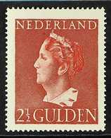 1946 Queen Wilhelmina 2½g Brownish Red , Mi 454, NVPH 347, SG 617, Never Hinged Mint. For More Images, Please Visit Http - Autres & Non Classés