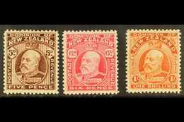 1909-16 Line Perf 14 5d, 6d And 1s, SG 397/399, Very Fine Mint. (3) For More Images, Please Visit Http://www.sandafayre. - Other & Unclassified
