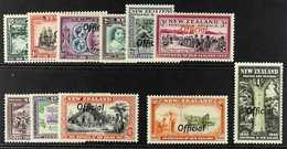 OFFICIAL 1940 Centennial Complete Set Overprinted "Official", SG O141/O151, Fine Mint. (11 Stamps) For More Images, Plea - Other & Unclassified