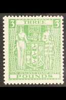 POSTAL FISCAL 1931-35. £3 Green "Arms", SG F164, Fine Mint For More Images, Please Visit Http://www.sandafayre.com/itemd - Altri & Non Classificati