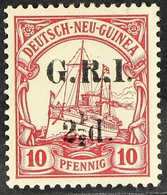 1914-15 2½d On 10pf Carmine G.N.G. With 5mm Surcharge Spacing, SG 20, Very Fine Mint. Signed Brun. For More Images, Plea - Papua Nuova Guinea