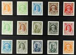 1927-28 Portraits Complete Set (Michel 339/53, SG 508/22), Fine Mint, Fresh. (15 Stamps) For More Images, Please Visit H - Other & Unclassified