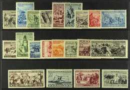 1933 Ethnographical Issue Complete Set (Michel 429/49, SG 608/28), Never Hinged Mint, Fresh. (21 Stamps) For More Images - Other & Unclassified