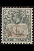 1922-37 2d Grey And Slate With "BROKEN MAINMAST", SG 100a, Very Fine Mint. For More Images, Please Visit Http://www.sand - Sainte-Hélène