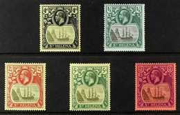 1922-37 KGV "Badge Of St Helena", MCA Wmk Complete Set, SG 92/6, Very Fine, Lightly Hinged Mint (5 Stamps). For More Ima - Saint Helena Island