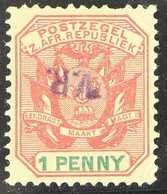 RUSTENBURG 1900 1d Rose Red And Green, VARIETY "HANDSTAMP INVERTED", SG 2var, Mint. Only 3 Known, 1 In The Royal Collect - Unclassified