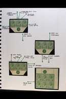 1913-24 KING'S HEADS COLLECTION STAMPS, CONTROL BLOCKS & MINOR VARIETIES On Values To 5s, Presented On Album Pages, Incl - Non Classificati