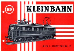 Catalogue KLEINBAHN 1959 Preisliste N.15 HO 1/87 Rotes Interieur - Duits